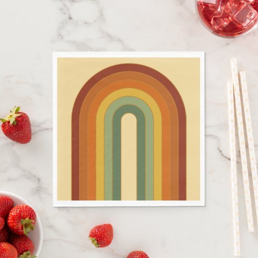 Serviette En Papier Déjeuner Arc-en-ciel Super en couche Muté (En situation)
