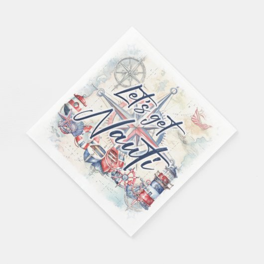 Serviette En Papier Déjeuner classique à thème nautique (Coin)