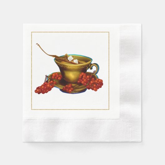 Serviette En Papier Déjeuner d'automne Tea Napkin Papier Napkin (Devant)