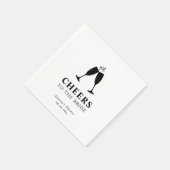 Serviette En Papier Déjeuner de la mariée avec bulles et brunch d'anni (Coin)