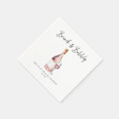 Serviette En Papier Déjeuner élégant et Bridal Shower pétillant (Coin)