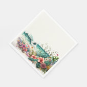 Serviette En Papier Déjeuner féminin Papier tropical Napkin (Coin)