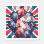 Serviette En Papier Déjeuner Patriotique 4 juillet (Devant)