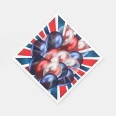 Serviette En Papier Déjeuner Patriotique 4 juillet (Coin)