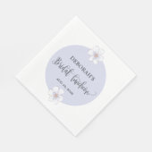 Serviette En Papier Déjeuner romantique Lilac Floral (Coin)