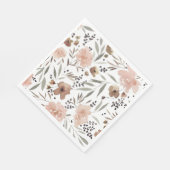 Serviette En Papier Déjeuner simple de fleurs Boho Napkin (Coin)