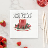 SERVIETTE EN PAPIER DÉJEUNER STANDARD PAPIER NAPKINS (En situation)