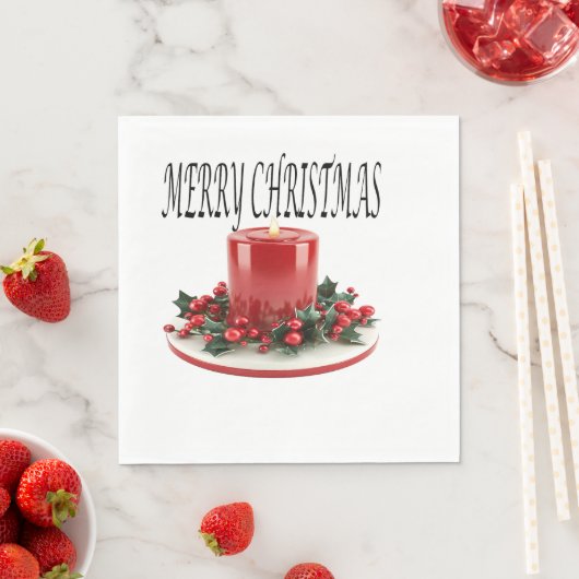 SERVIETTE EN PAPIER DÉJEUNER STANDARD PAPIER NAPKINS (En situation)