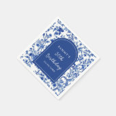 Serviette En Papier Delft Blue Antique Chinoiserie fête d'anniversaire (Coin)
