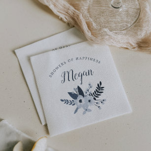 Serviette En Papier Delft Floral Baby ou Fête des mariées