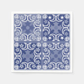 Serviette En Papier Delft tile ethnic national Dutch pattern   (Devant)