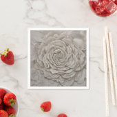 Serviette En Papier Délicate Gardenia Fleur blanche douce (En situation)