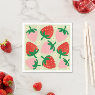 Serviette En Papier Délices Sucrés de Baies Olive Verte