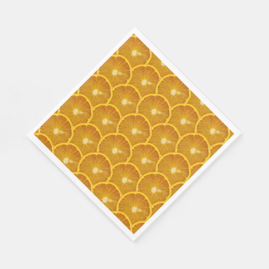 SERVIETTE EN PAPIER DÉLICIEUX ORANGE SLICE NAPKIN (Coin)