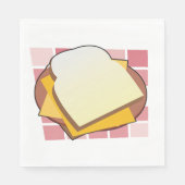 Serviette En Papier Délicieux sandwich au fromage Fun Food (Devant)