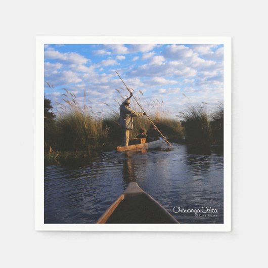 Serviette En Papier Delta d'Okavango (Devant)