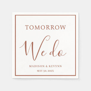 Serviette En Papier Demain nous faisons minimes et chic Napkins mari
