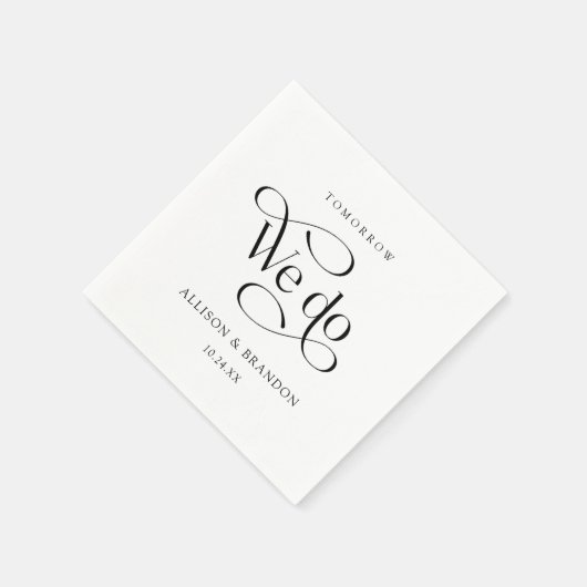 Serviette En Papier Demain Nous Faisons Repas Classique Dîner (Coin)