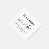 Serviette En Papier Demain Nous Répétons Dîner Serviettes (Coin)