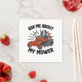 Serviette En Papier Demandez-Moi Mon Étudiant De Pelouse Maillot Drôle (En situation)