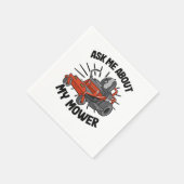 Serviette En Papier Demandez-Moi Mon Étudiant De Pelouse Maillot Drôle (Coin)