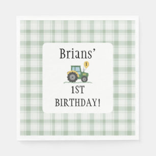 Serviette En Papier Démarrez votre Carré de tracteur papier Napkin
