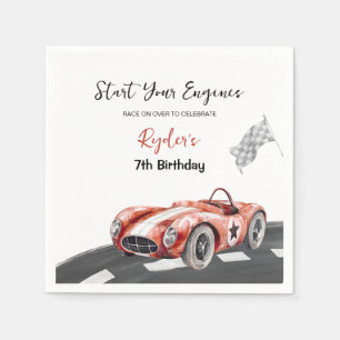 Serviette En Papier Démarrez Votre Moteur Anniversaire Tout Âge