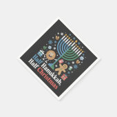 Serviette En Papier Demi-Hanoukka mi-Noël drôle Christmukkah (Coin)