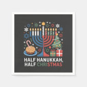 Serviette En Papier Demi-Noël mi-Hanoukka Christmukkah Funny (Devant)