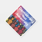 Serviette En Papier Democracy Not Autocracy (Coin)