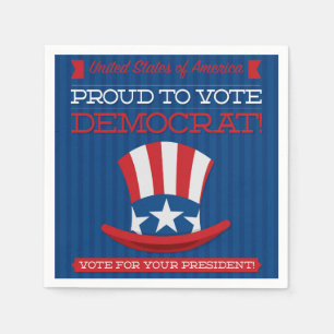 Serviette En Papier Démocrate