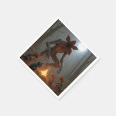 Serviette En Papier Demogorgon Creatures Around a Campfire (Coin)
