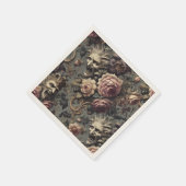 Serviette En Papier Demons of Delinquency – Gothic Floral Design (Coin)