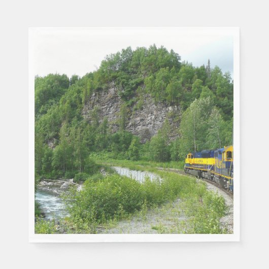 Serviette En Papier Denali Express Alaska Train Vacation Photographie (Devant)