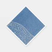 Serviette En Papier Denim Blue Jeans Diamant (Coin)