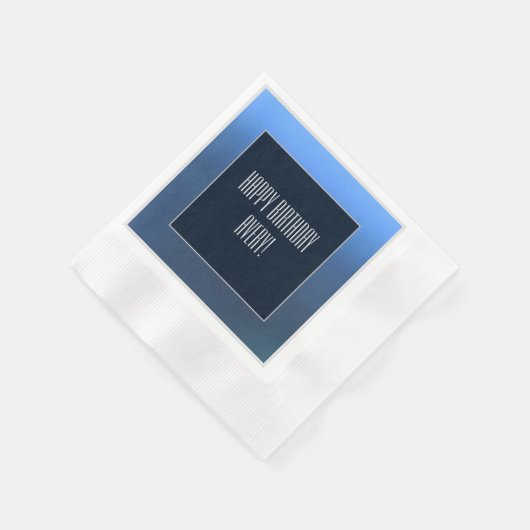 Serviette En Papier Denim Blues Paper Napkin (Coin)