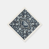 Serviette En Papier Denim & Diamonds Glam Bling Anniversaire (Coin)