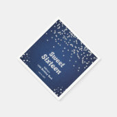 Serviette En Papier Denim & Diamonds Sweet sixteen 16e anniversaire (Coin)