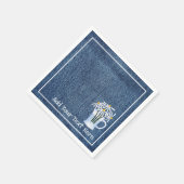 Serviette En Papier Denim Et Daisys (Coin)