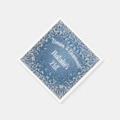 Serviette En Papier Denim et Diamonds Napkins, Denim & Diamonds Party (Coin)