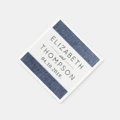 Serviette En Papier Denim Fabric, Denim Texture, Blue Denim, Mariage (Coin)