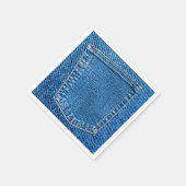 Serviette En Papier Denim Jeans Pocket Western Mariage campagnard Part (Coin)