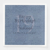 Serviette En Papier Denim Look papier personnalisable Napkins HAMbyWG (Devant)