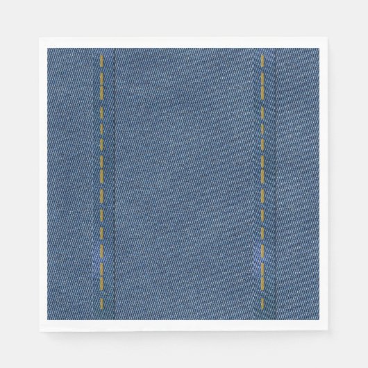 SERVIETTE EN PAPIER DENIM NUMÉRIQUE (Devant)