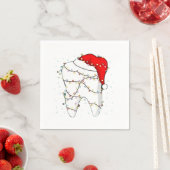 Serviette En Papier Dental Christmas Dunny Dentist Holiday (En situation)