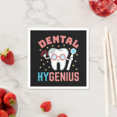 Serviette En Papier Dental Hygenius Funny Hygienist RDH (En situation)