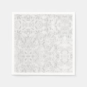 Serviette En Papier Dentelle blanche tombante (Devant)