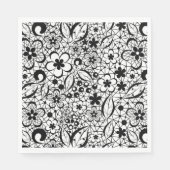 Serviette En Papier Dentelle noire (Devant)