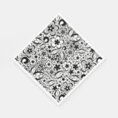Serviette En Papier Dentelle noire (Coin)