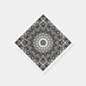 Serviette En Papier Dentelle noire (Coin)